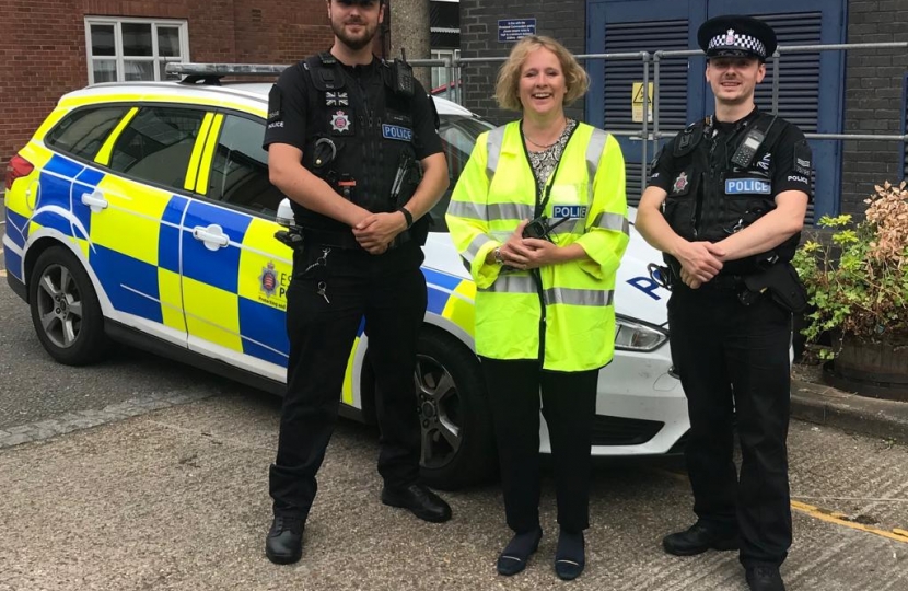 Vicky with the Chelmsford Police 