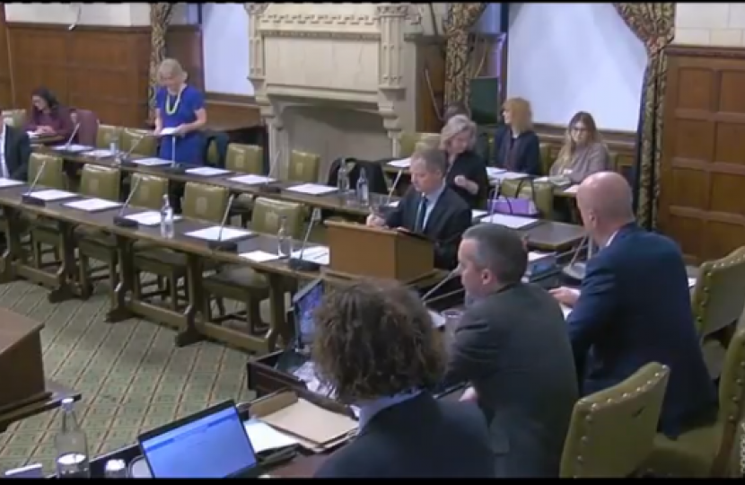 Vicky leading the recent debate in Westminster Hall 