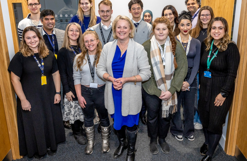 Vicky with Medical Students at ARU
