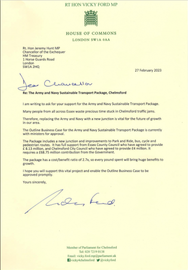 letter to Chancellor 