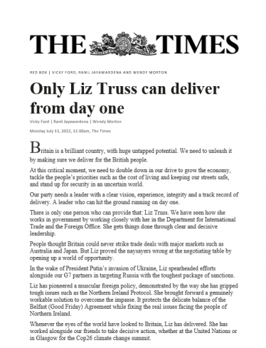 The Times 11 July 2022